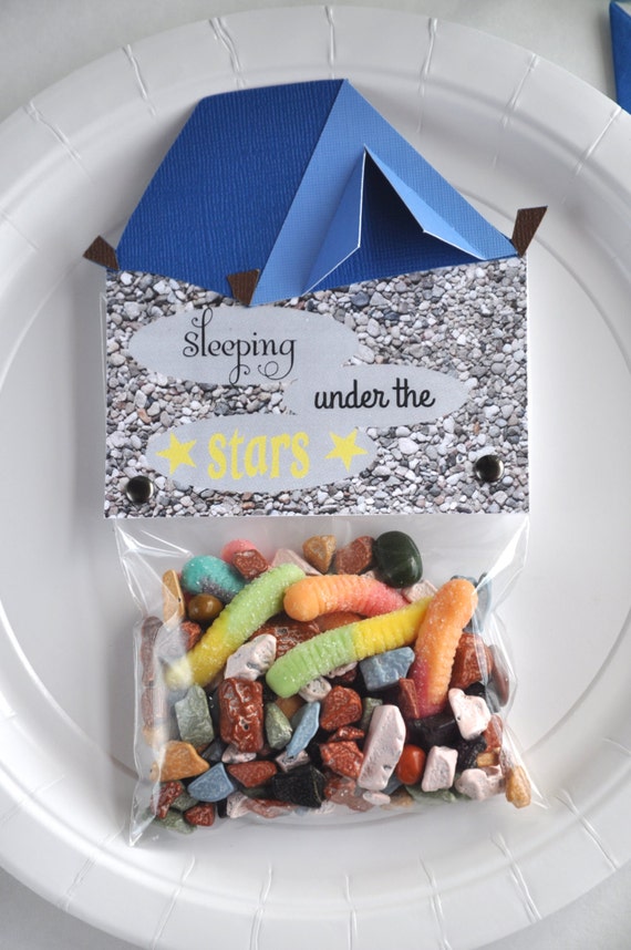 Items similar to CAMPING PARTY FAVORS, 6 included, Sleepover favor, Boy