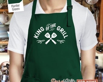 Mens Apron, BBQ Apron, Apron For Dad, The Grill Master, Dad Apron, Fathers Day Gift, Funny Apron, Barbecue Apron For Grandpa, Dad, BBQ tool