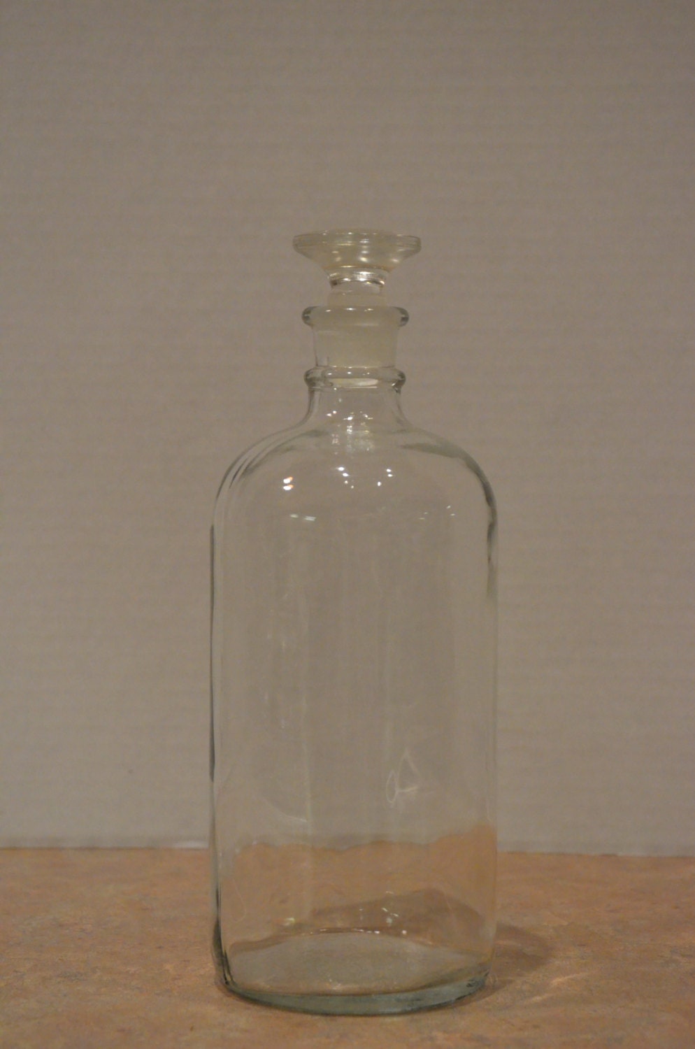 Apothecary Bottle with Ground Glass Stopper by ThoseGals on Etsy