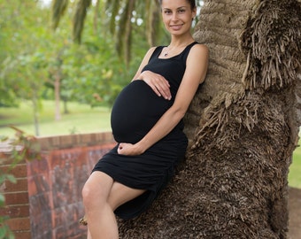 Natural Eco Bamboo Maternity Tank Dress