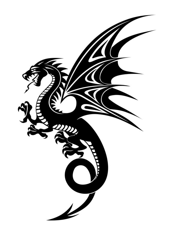 SALE Male Black Dragon Powerful Mighty by EelegantSecretZ on Etsy