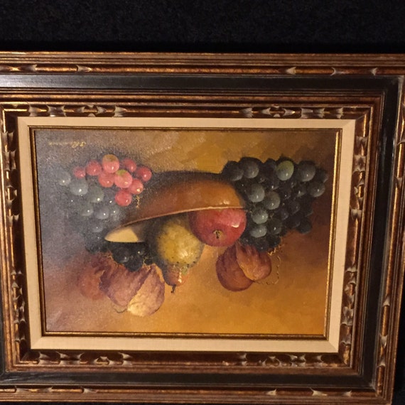 Authentic J. Remstedt Still Life Oil Painting by AntiqueGalleria