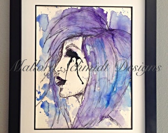 pen sketch violet Violet  pen  Etsy