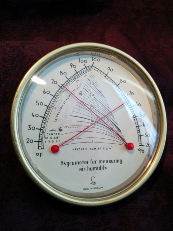 Vintage Lufft Hygrometer by NostalgicEndeavors on Etsy
