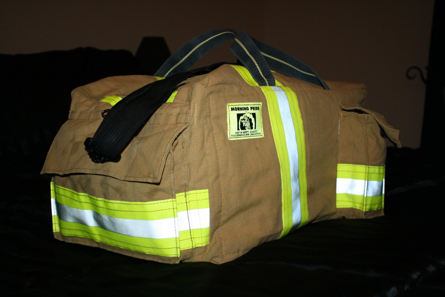 Hand made Bunker gear duffel bags by FireHouseDuffelBags on Etsy