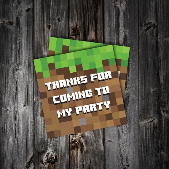 party-favor-tags-minecraft-party-thank-you-tag-by-phorestdesign