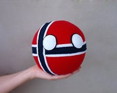 Norwayball, Hand Made, Countryball, Polandball, Meme Ball, Plush Ball