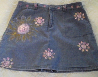 Items similar to The Painter - Custom, hand-painted denim. on Etsy