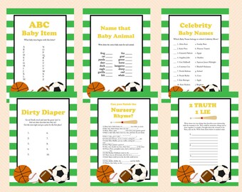 Bee Theme Baby Shower Games Printable Bumble by MagicalPrintable