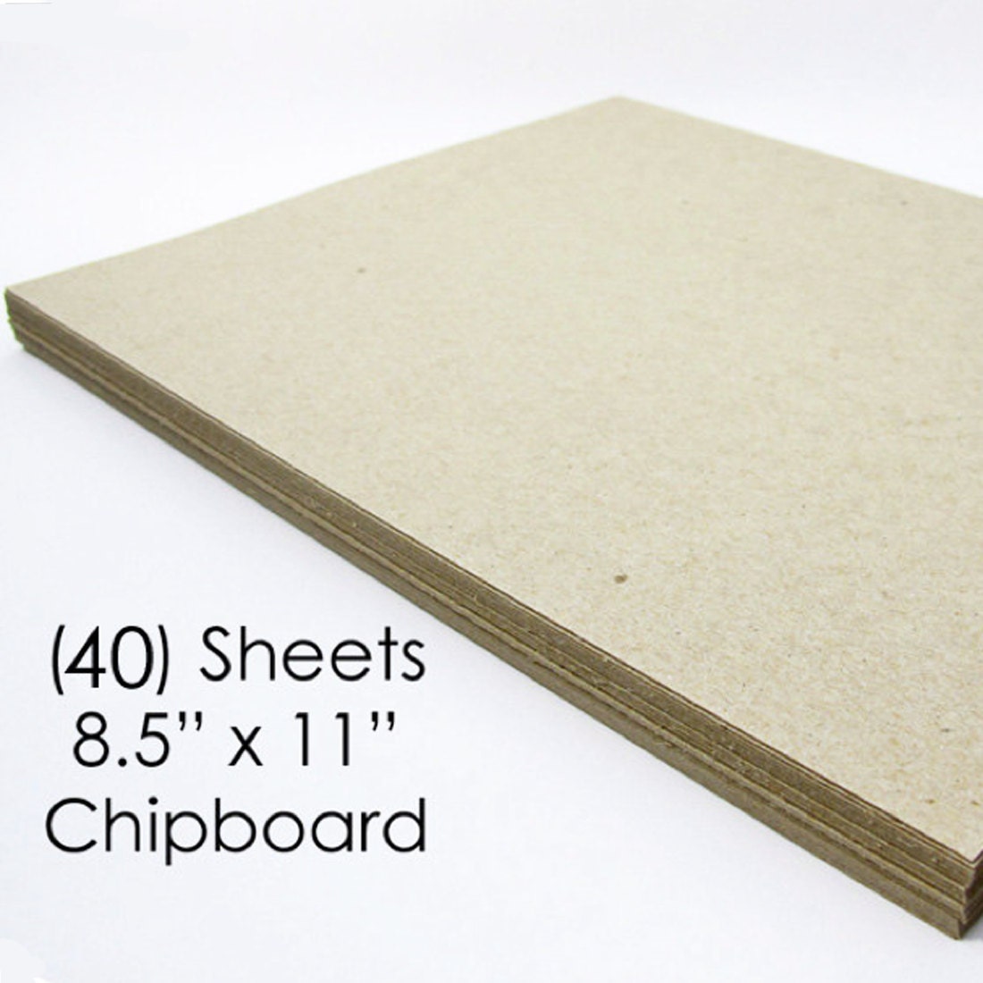 Chipboard Sheets 40 Sheets of 8.5 x 11 Inch by michellepatterns