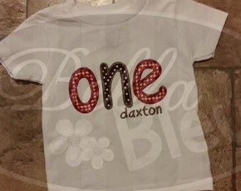 Custom Personalized 1st First One Birthday Shirt Boy Girl