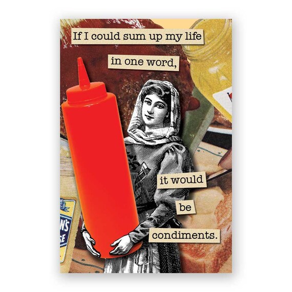 I Love Condiments Humor Gift Stocking Stuffer