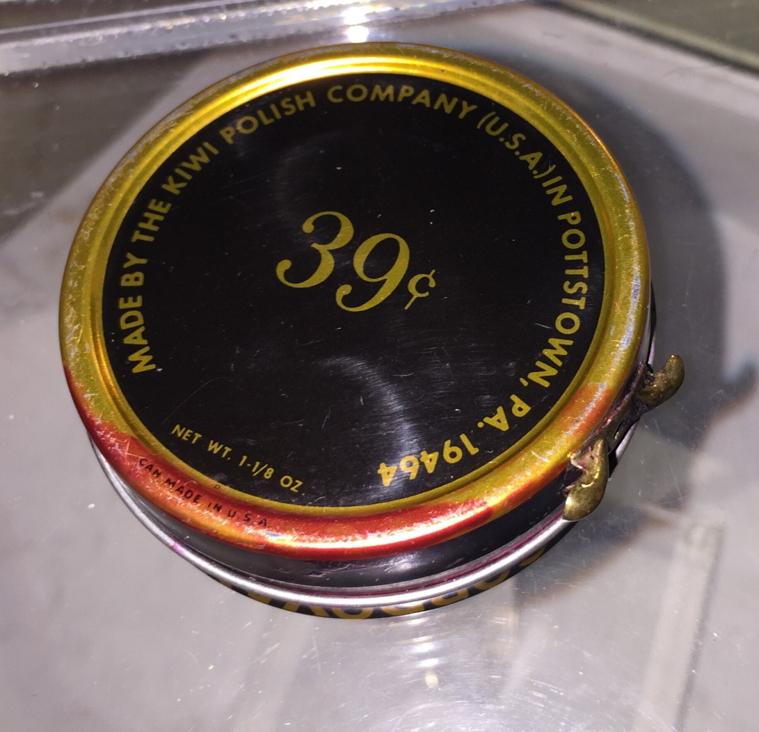 Vintage Kiwi Shoe Polish Tin