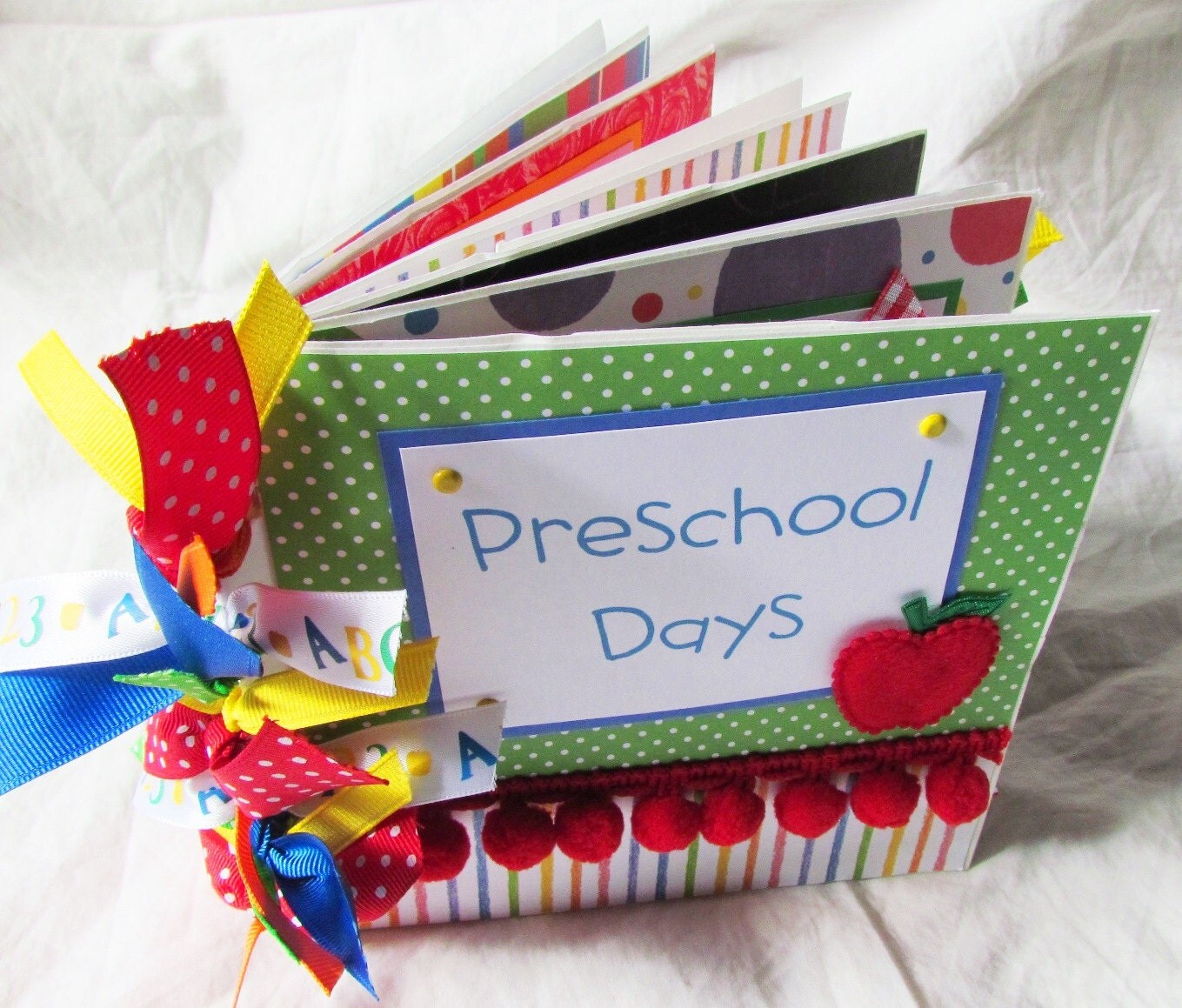 PRESCHOOL DAYS premade PaPeR BaG Scrapbook Album