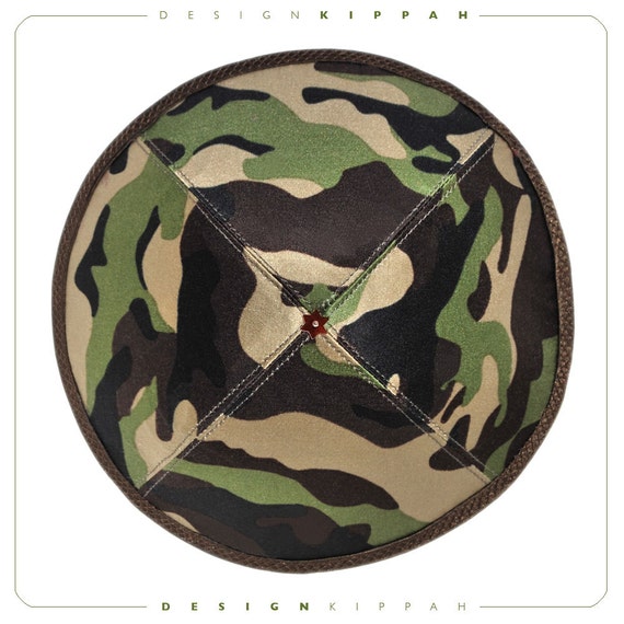 Kippah yarmulke yamaka kippa. Army camouflage.