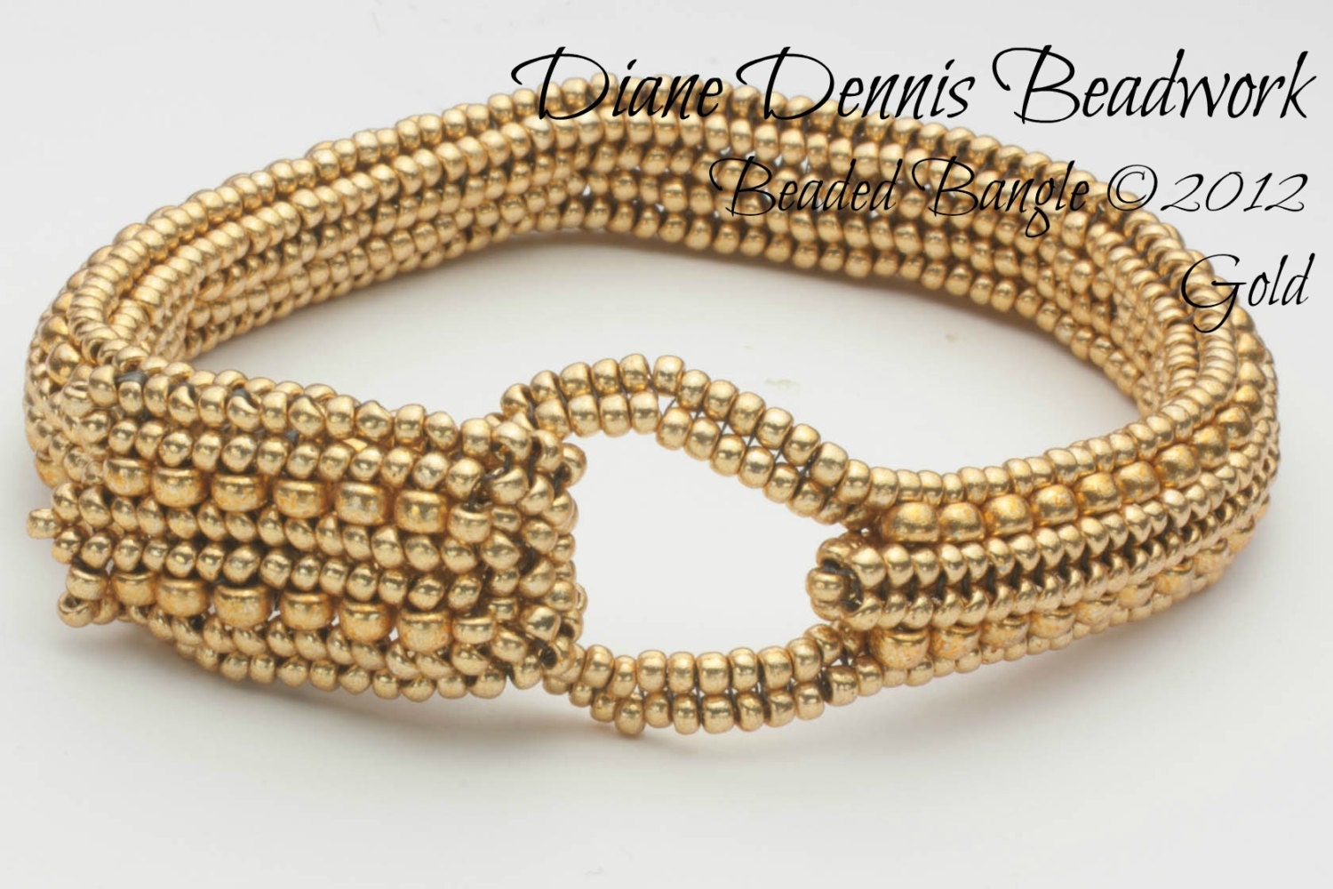 Beaded Bangle Bracelet Kit in Gold