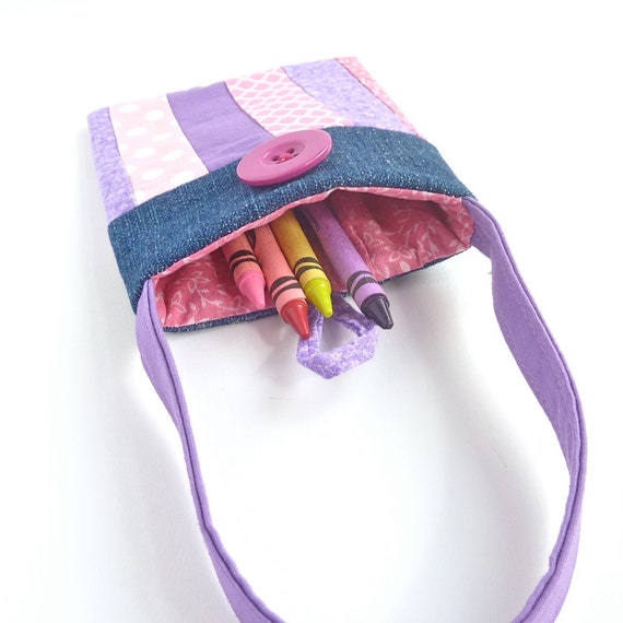 baby purse. toy toddler bag. denim patchwork flower girl gift under 20 ...