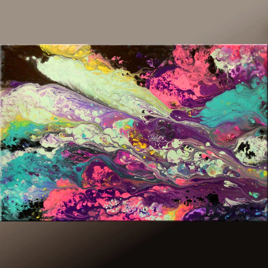 Abstract Canvas Art Painting 36x24 Original Contemporary