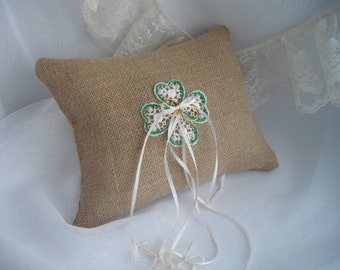 celtic wedding cross ring bearer pillow