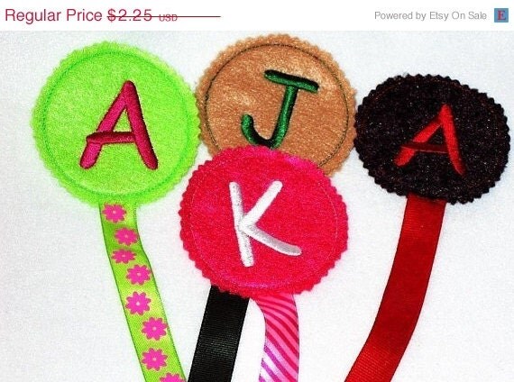 EASTER SALE BOOKMARK With Large Personalized Initial And Ribbon Il_570xn
