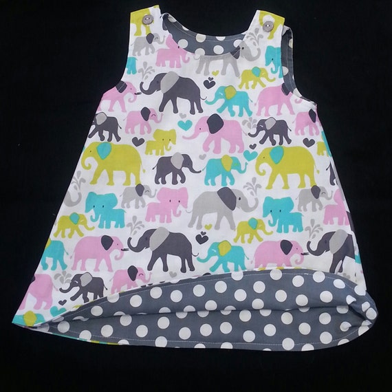 Elephant Dress Toddler Girl Dress Elephants Girls 1st