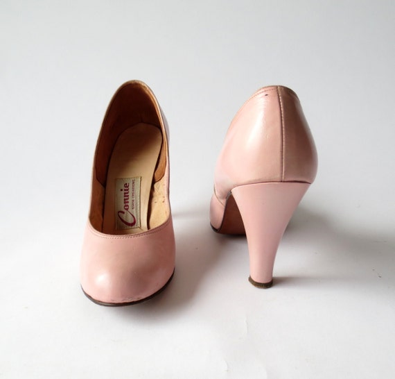 1950s Pink Pumps / 50s Heels / 1950s Shoes / Pink High Heels