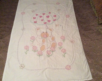 Items similar to Sleeping Teddy Bear Quilt on Etsy