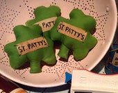 St. Patrick's Day shamrocks set of three