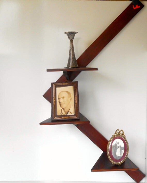 Art Deco Modern Art Wall Shelf Knick Knack by nanascottagehouse