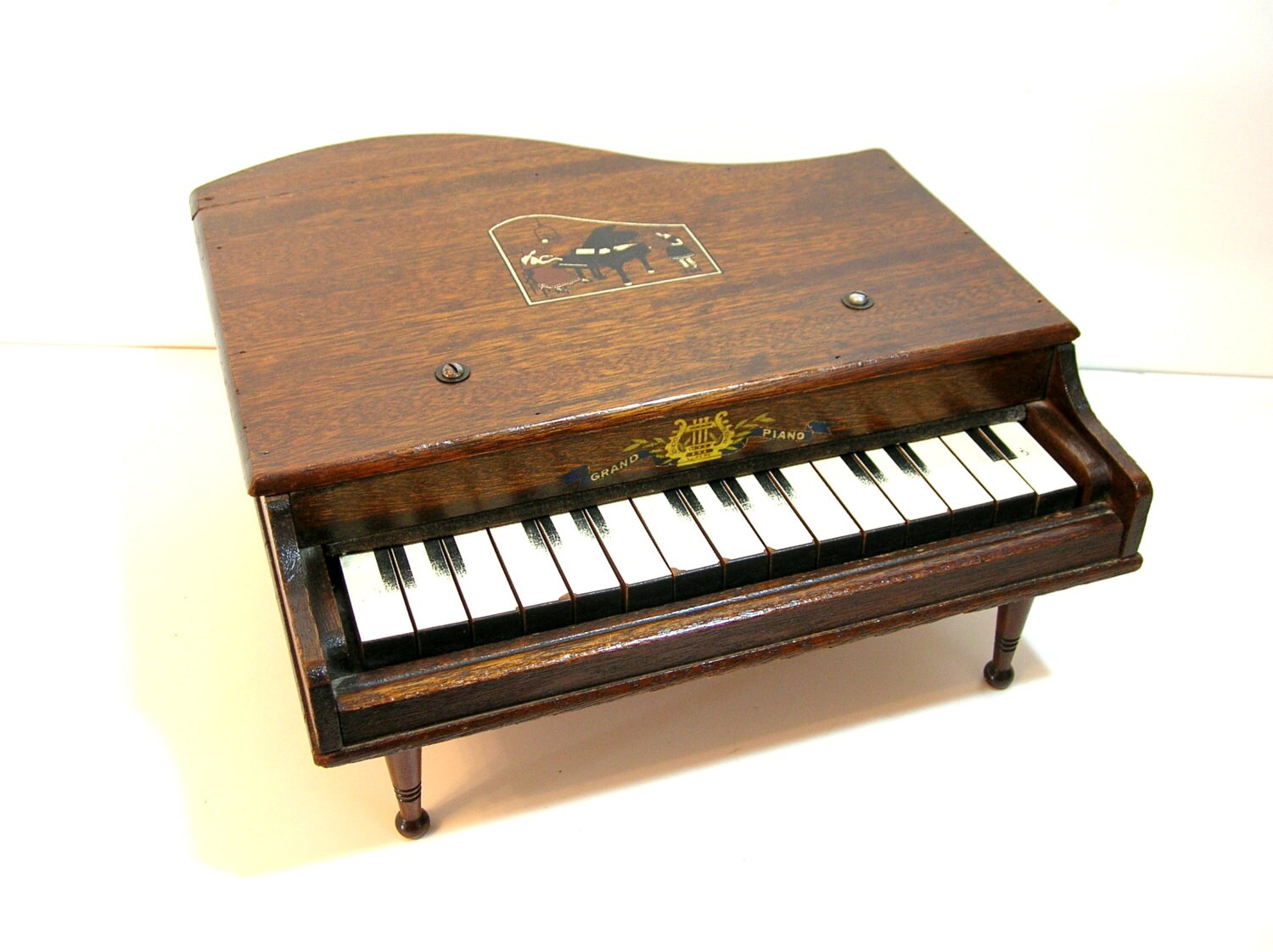 vintage toy piano