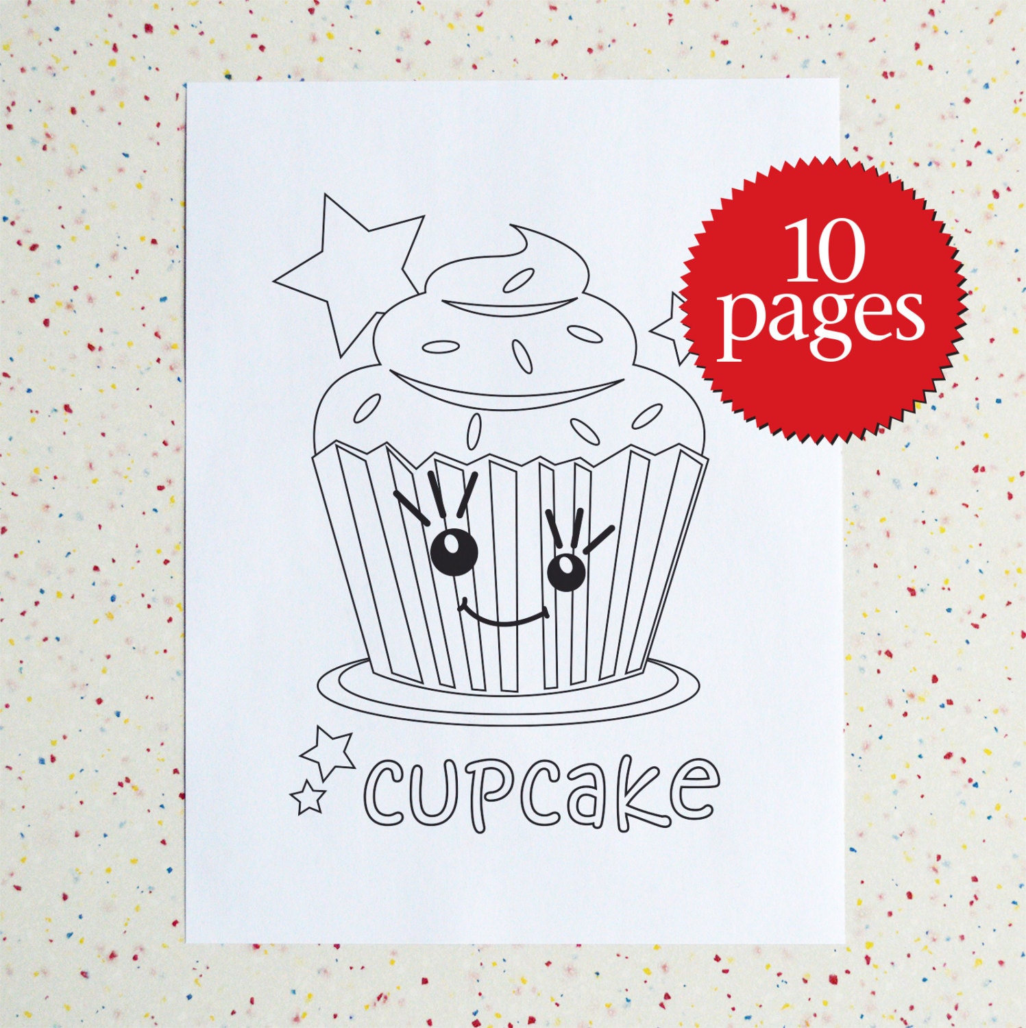Colouring Pages Sweet Treats printable pdf Downloadable