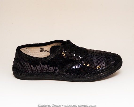 Sequin CVO Black on Black Sneaker Tennis Shoes