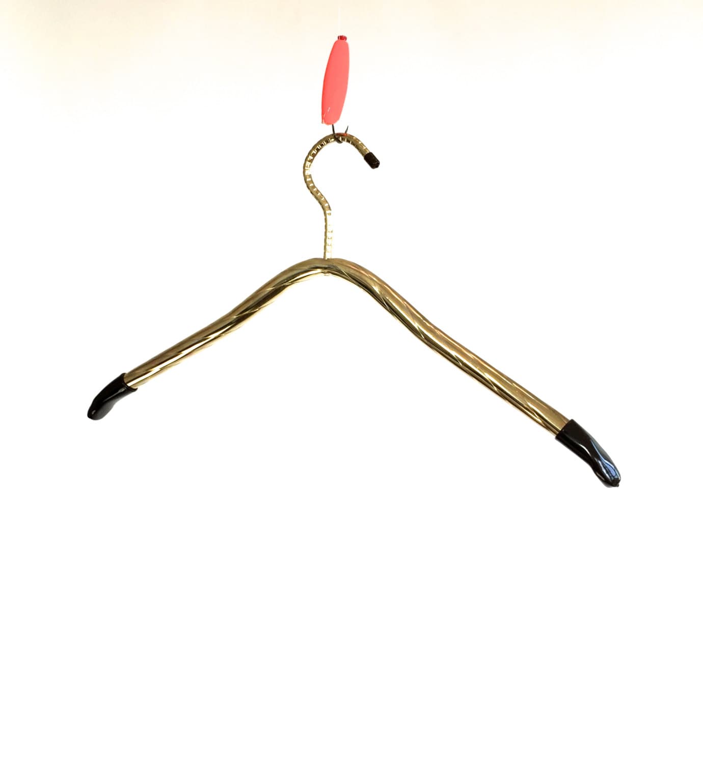 Vintage HANGER Gold BRASS Heavyweight Coat Hanger Haute Juice