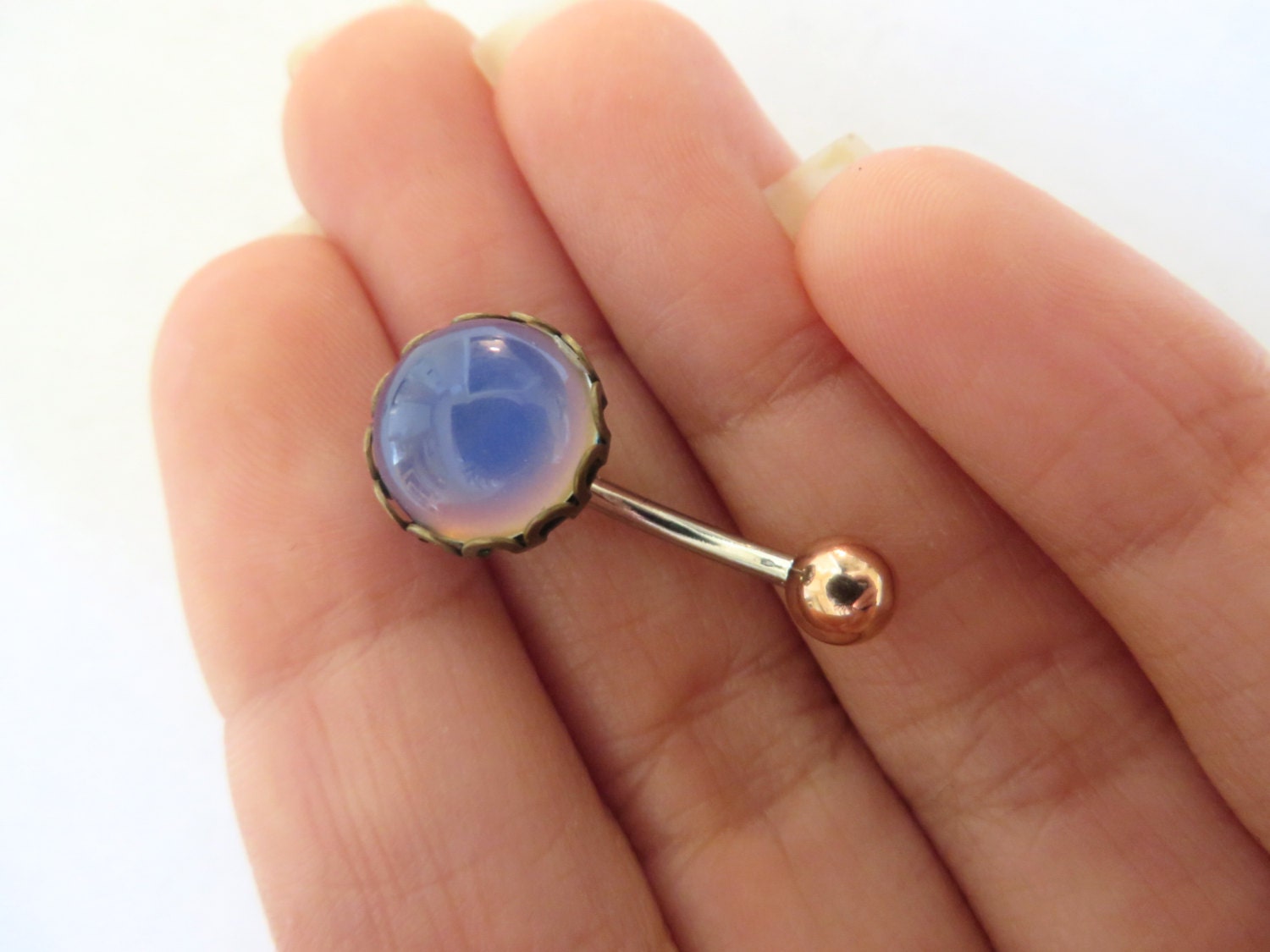 Belly Button Ring Jewelry Mood Stone Color Changing Belly