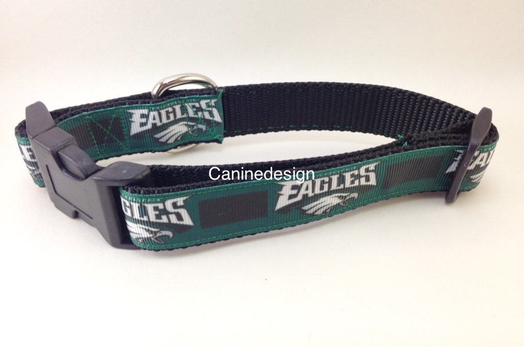 Dog Collar Eagles Philadephia 1 inch wide adjustable