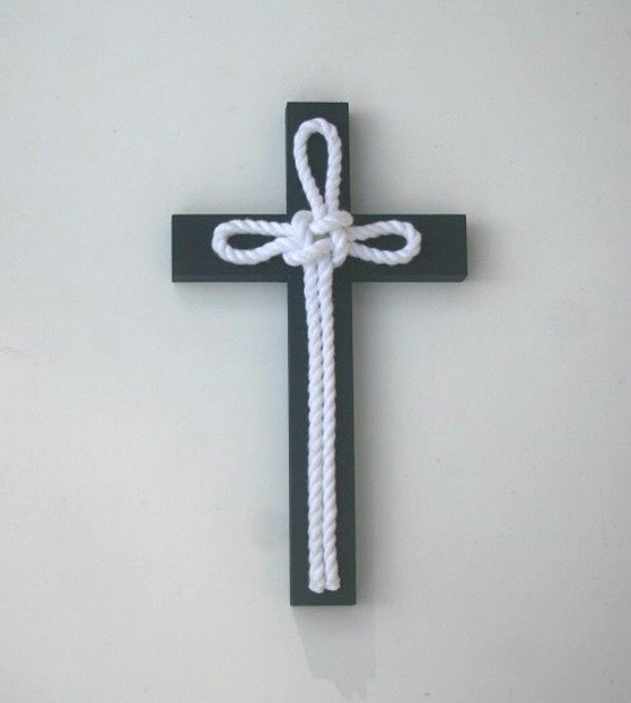 Nautical decor Coastal decor Nautical cross by AngelHeartCreations