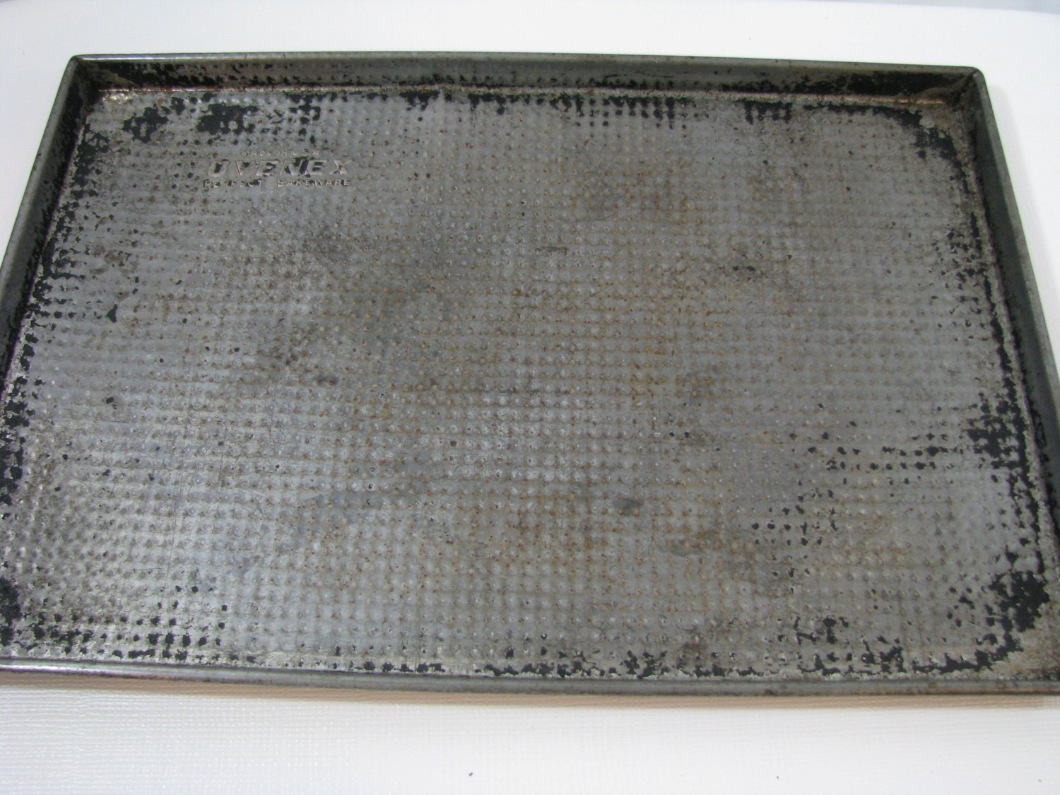 Vintage Ovenex Bakeware Cookie Sheet Waffle Texture by heckamom