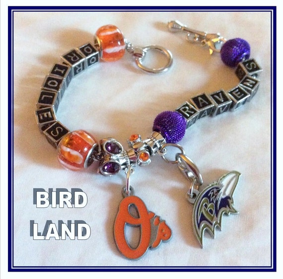 Baltimore ORIOLES And Baltimore RAVENS Jewelry Inspired By SWANKEE