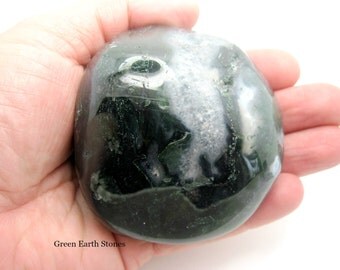 Moss Agate Power Stone XL, Premium, Crystal, Metaphysical, Feng Shui, Meditation,