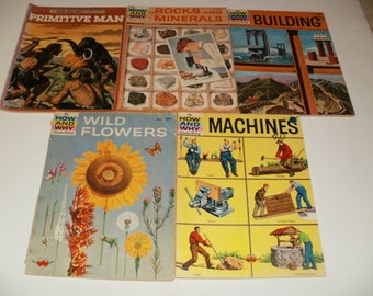 group of How and Why Wonder books for young readers - Vintage 1960 to 1985- Collectibles, Educational
