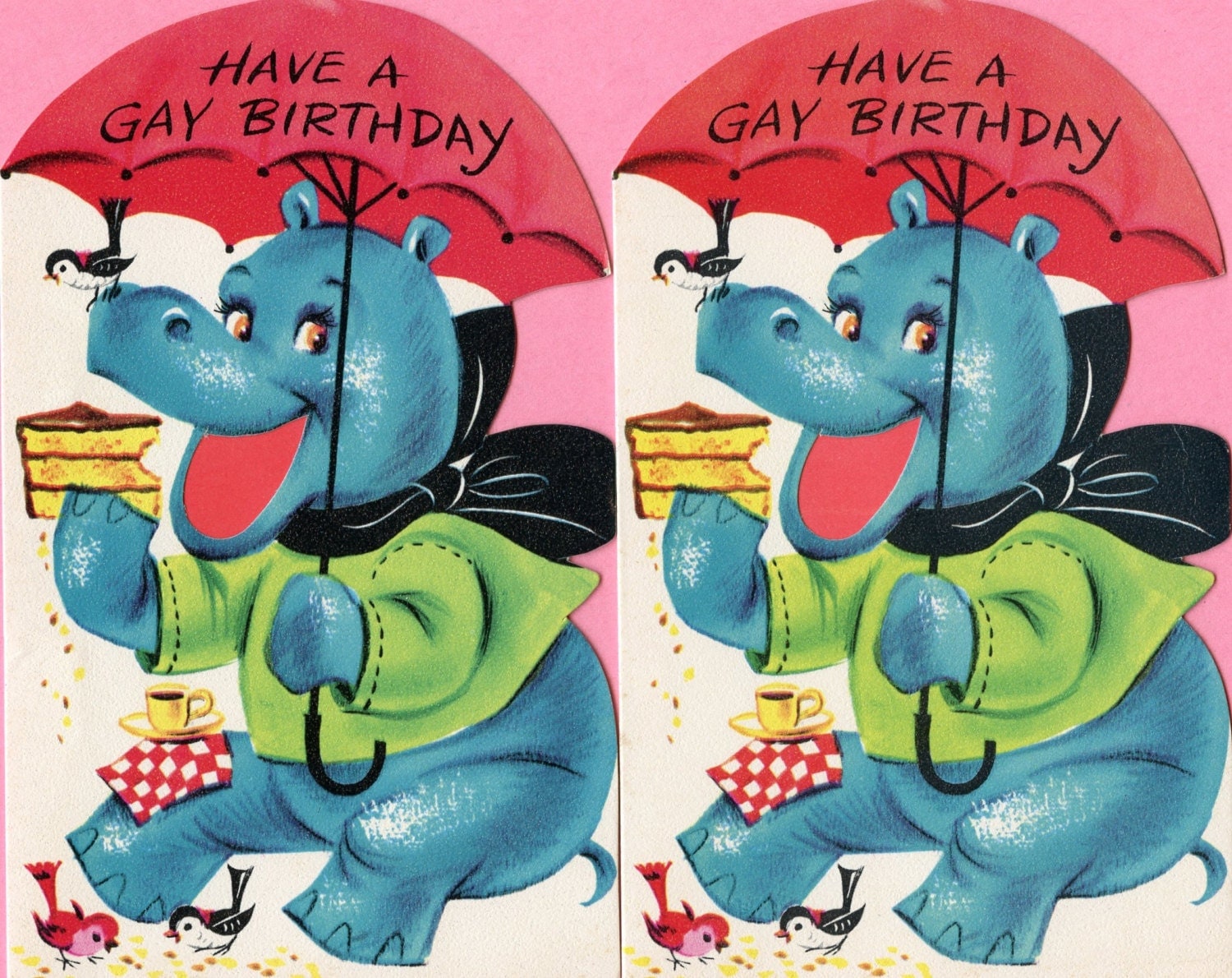 Carte Anniversaire Gay 90