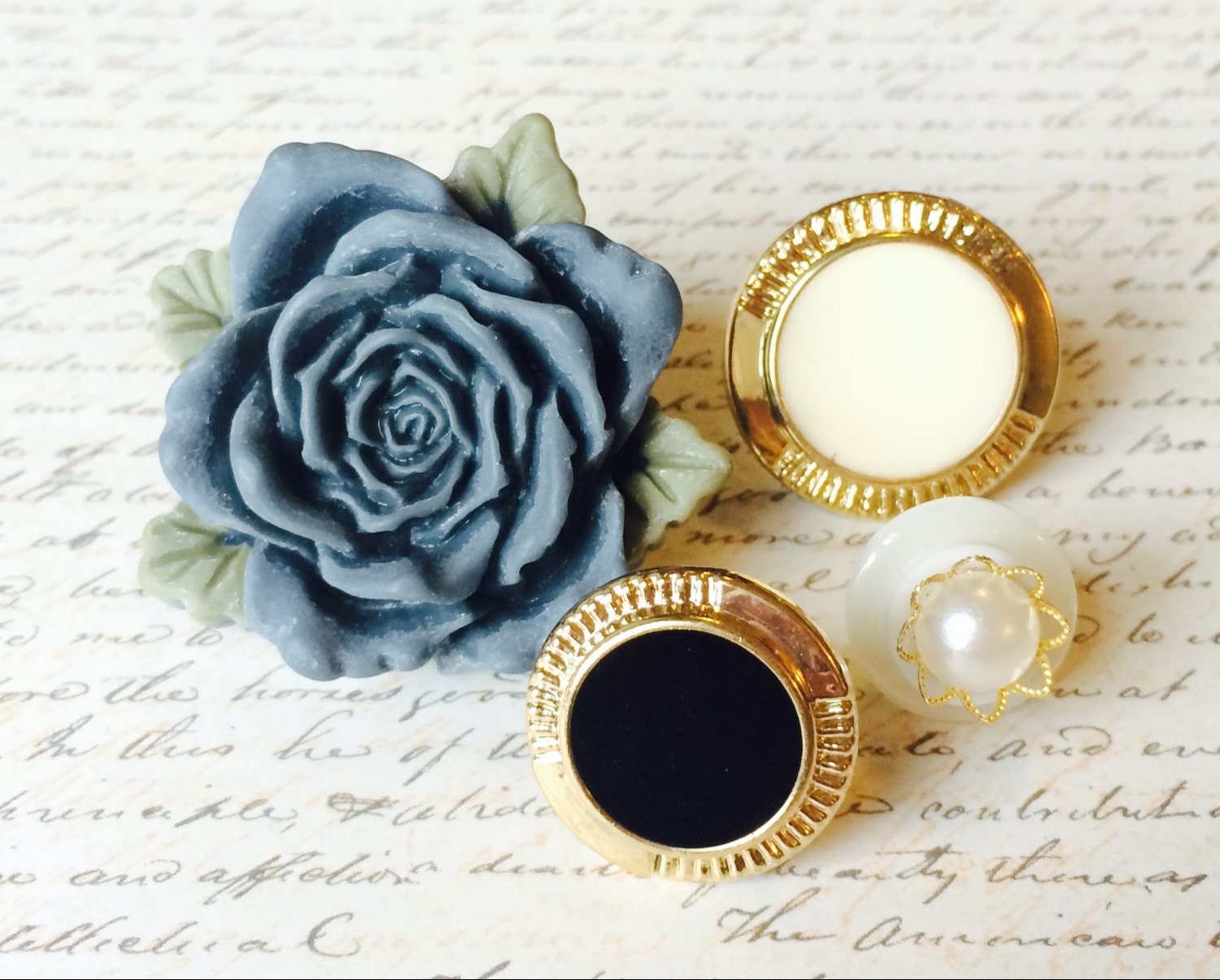 Vintage Style Push Pins Decorative Push Pin by TheVelvetVine