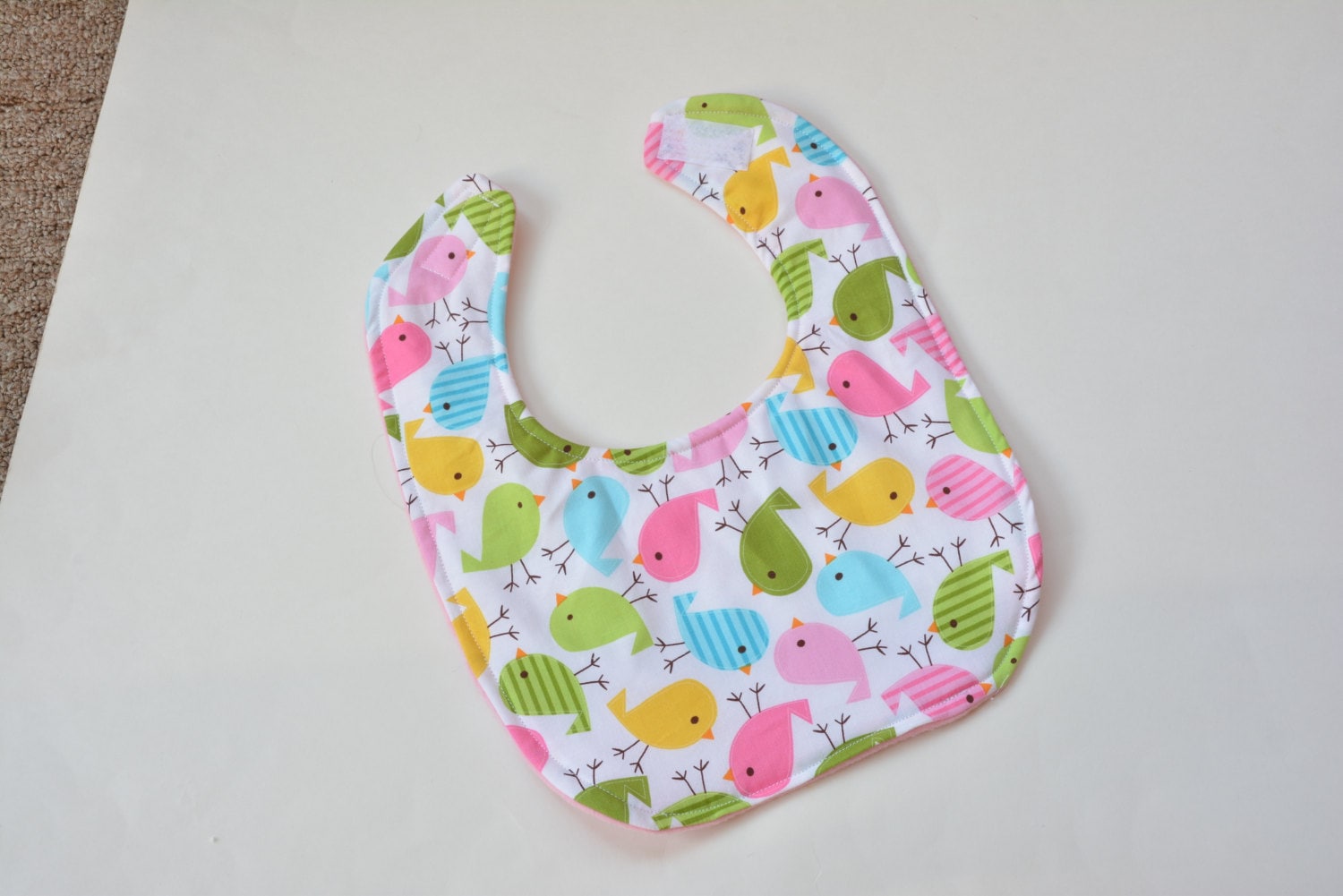 Baby Girl Bib Reversible Bib Cute Baby Bib Drool Bib Baby