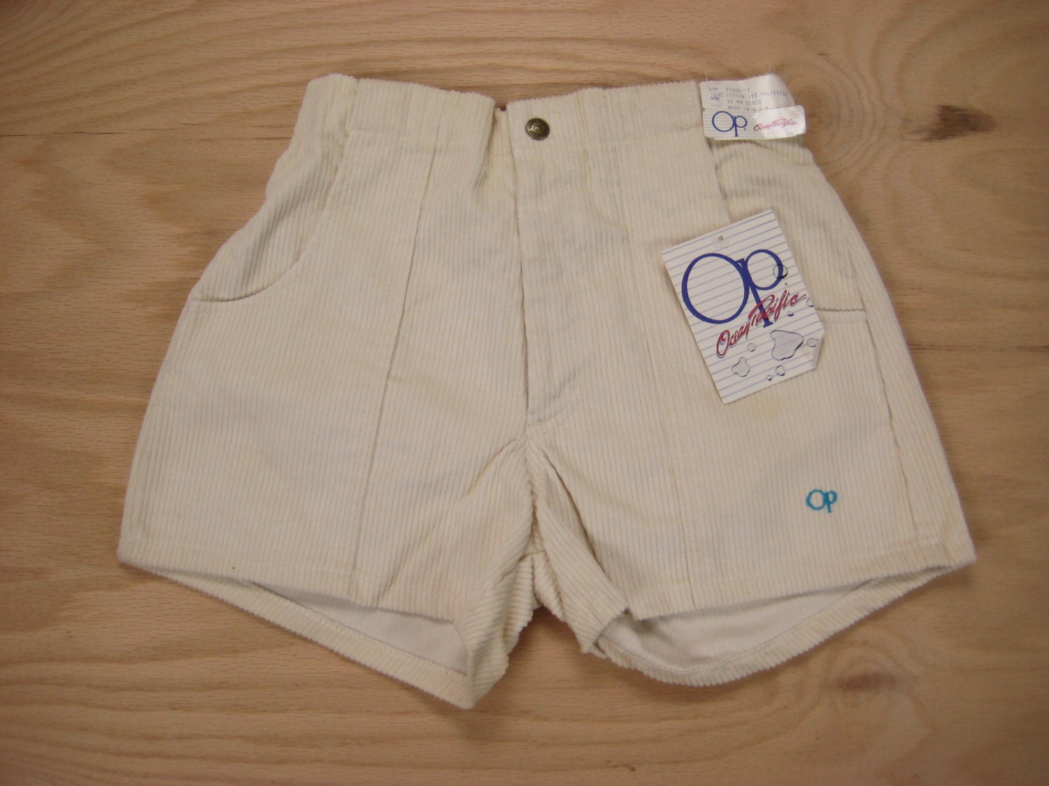 NOS 1980s OP Corduroy Shorts Vintage Ocean by NormalAveVintage