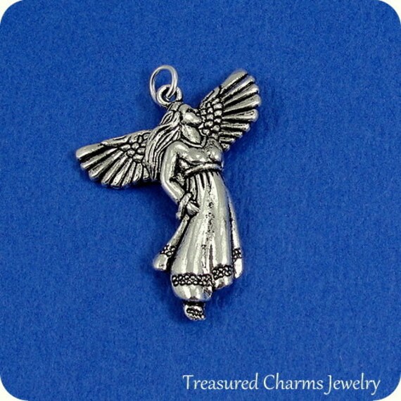 Guardian Angel Charm Silver Plated Guardian Angel Charm for