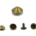 500 pcs.Antique Brass Cone Rivets Stsuds Decorations Findings 8 mm.Co Br 8 RV WY