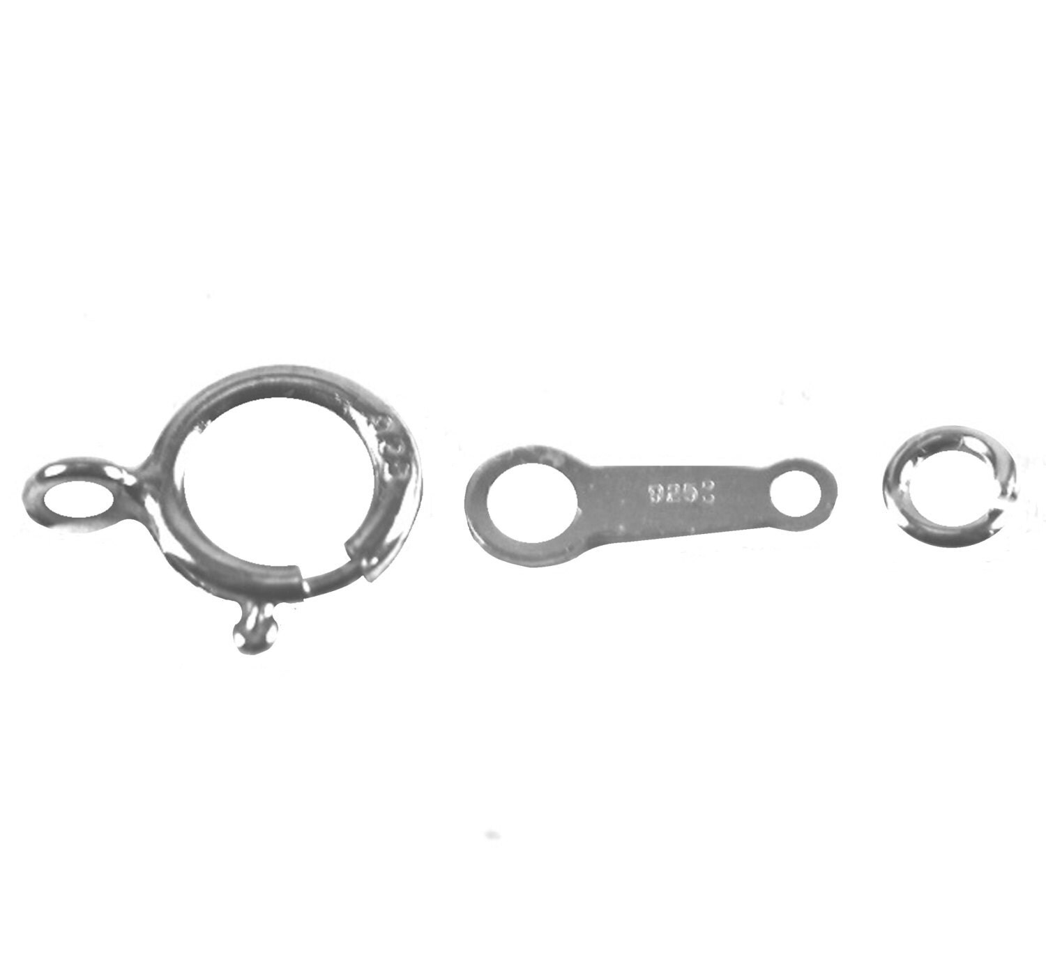 Chain End Components Set 8 mm Open Yellow Gold by ATNdesigns