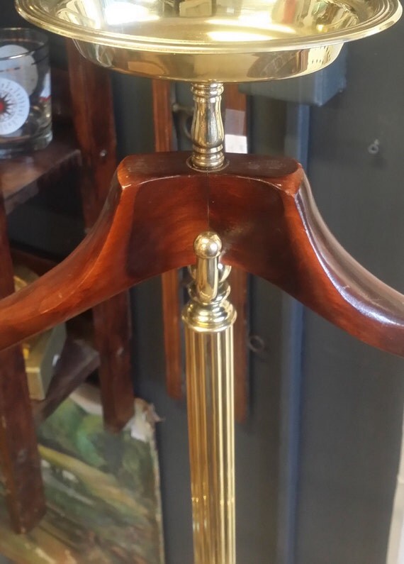 Items similar to Brass Valet Stand / Butler on Etsy