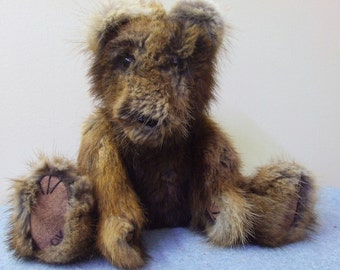 real fur teddy bear