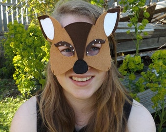Fawn Mask, Deer Mask, Deer Costume, Fawn costume, Animal Mask, Woodland Animal, Kids Dressing Up, Woodland Party, Woodland Fancy Dress